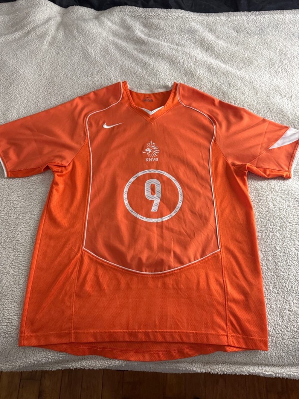 VINTAGE Netherlands 🇳🇱 #9 Ruud Van Nistelrooy Euro 2004 Home Nike Jersey - Picture 2 of 9